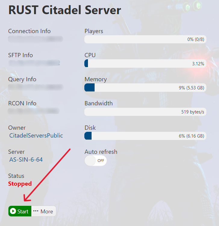 Rust - Start Server