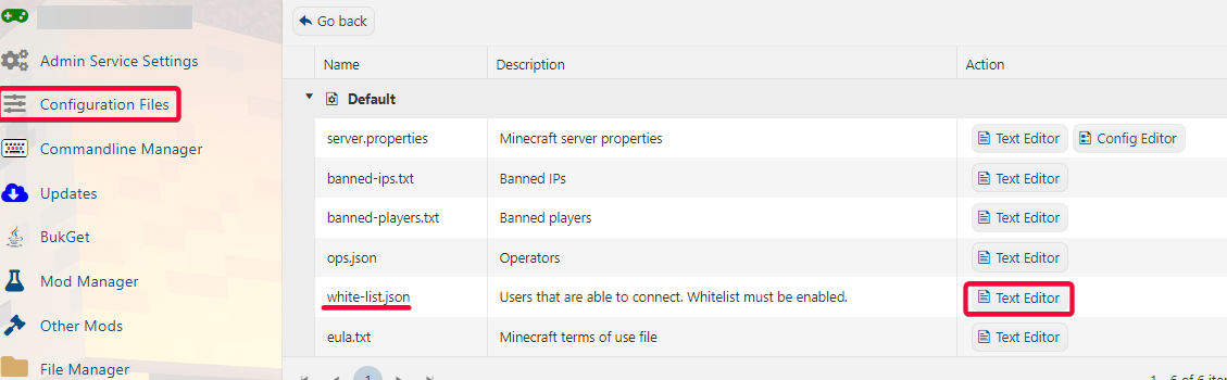 Minecraft Whitelist