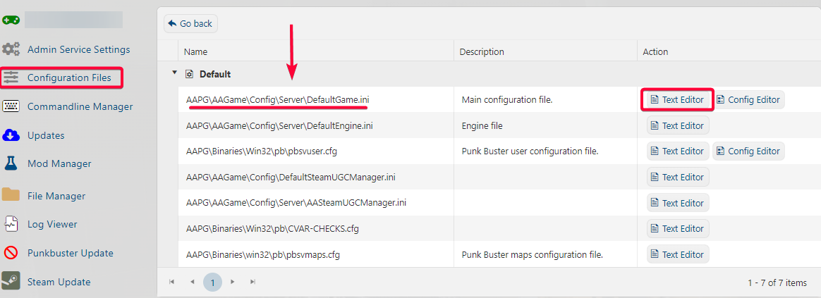 AA Configuration Files