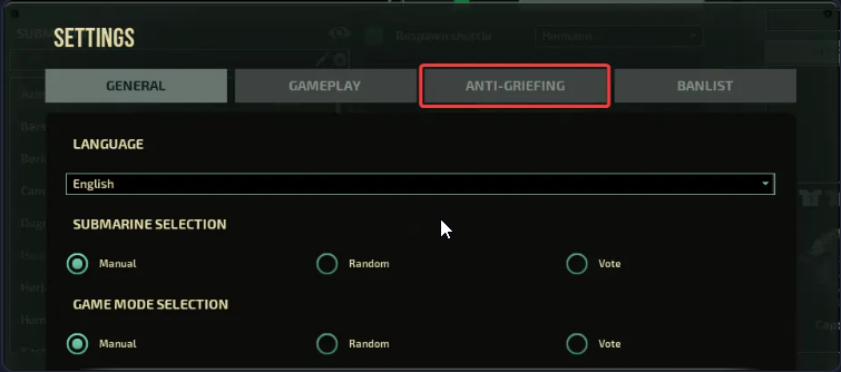 barotrauma-in-game-settings-anti-griefing-settings.png