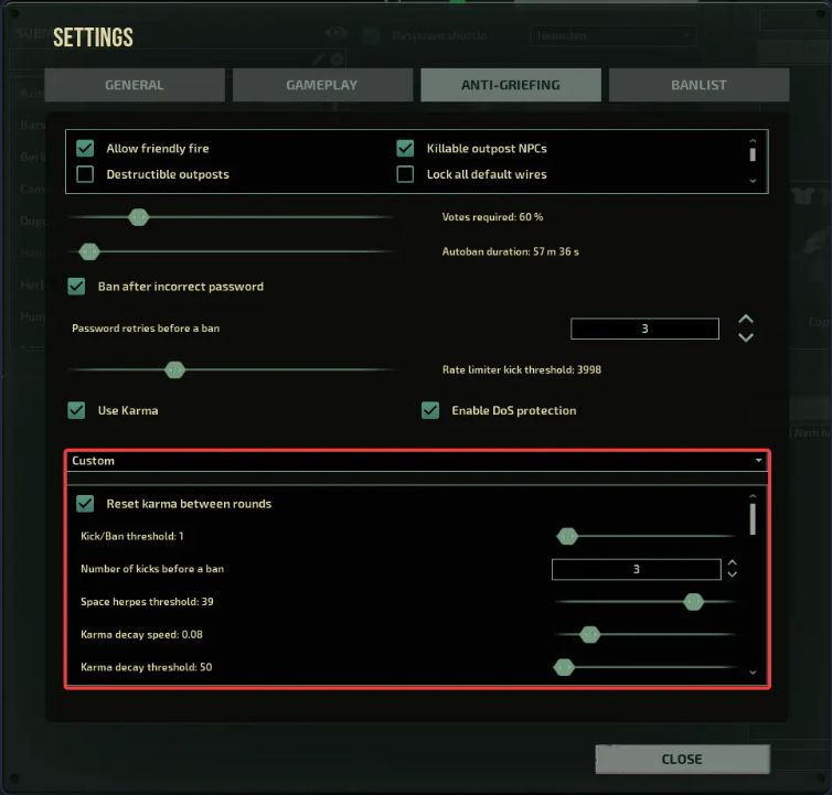 barotrauma-in-game-settings-anti-griefing-settings-custom-karma-system-configuration.png