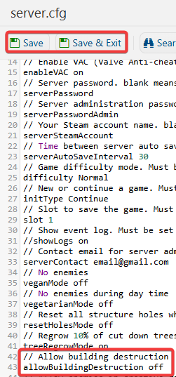 the-forest-configuration-text-editor-disabling-structure-damage-settings.png