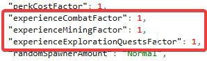 enshrouded-server-configuration-text-editor-experience-gain-settings.png