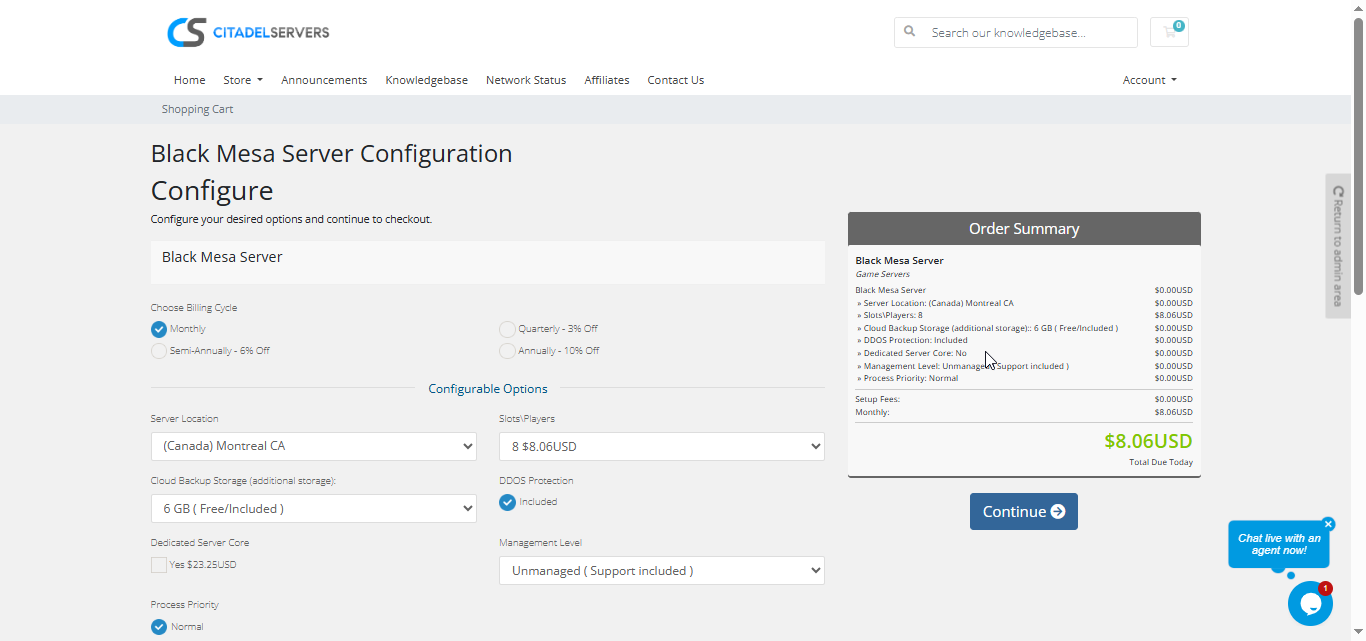 Black Mesa Configuration