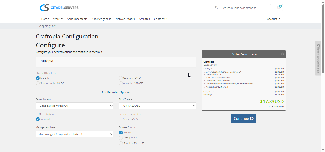 Craftopia Configuration