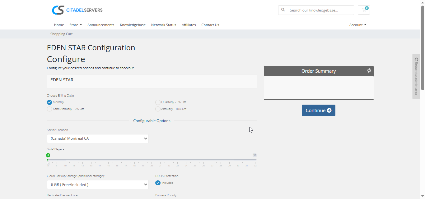 Eden Star Configuration