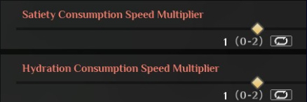 Adjusting Hunger and Thirst Rates