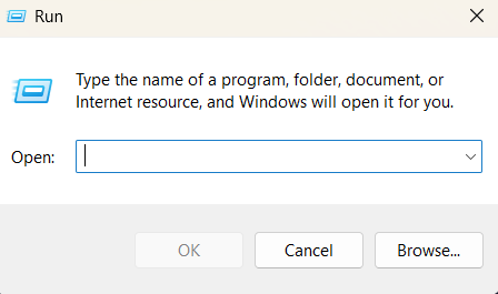 Windows+R