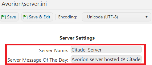 ServerName-MOTD