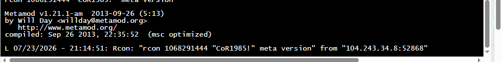 metamod installed log