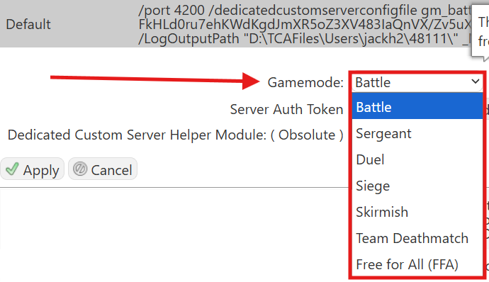 Changing Game Mode 2
