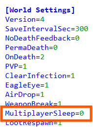 Multiplayer Sleep Settings 2