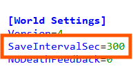 Saves Interval Settings 2