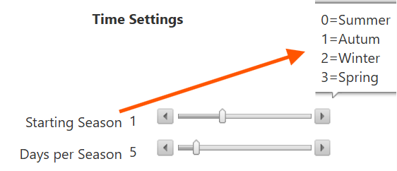 Season Settings 1