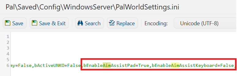 Enabling/Disabling Aim Assist 1