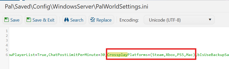 Configuring Crossplay Option 1