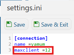 Adjusting Max Players 1