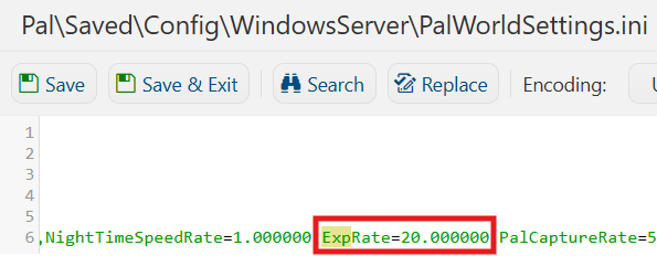Adjusting XP Rate 1