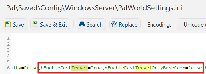 Fast Travel Settings 1