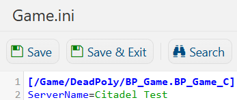 Editing Server Name 2