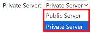 Changing Server Private Settings 1