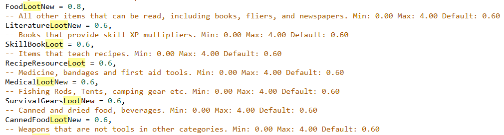 Configuring Loot Rarity 1
