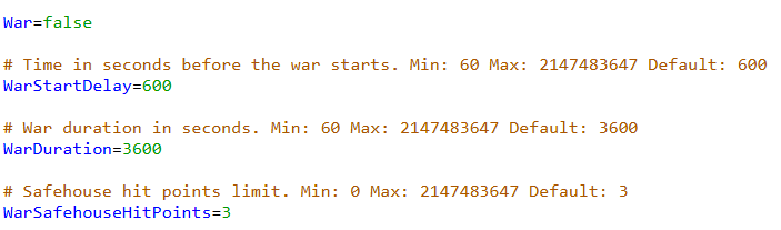 Changing PVP, War and Safety Settings 3