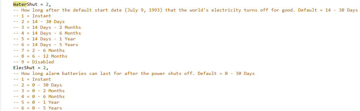 Configuring Utility Shutoff 1