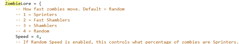 Adjusting Zombie Speed 1