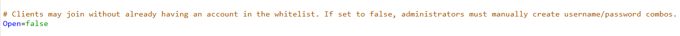 Enabling Whitelist 1