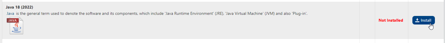 Minecraft - Install Java 18