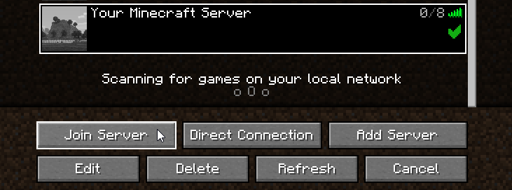 Minecraft - Join Server