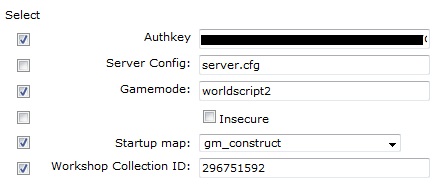 Edit workshop collection id and auth key